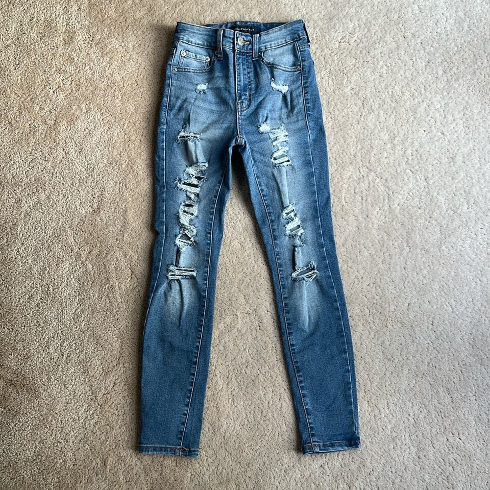 Aeropostale Super High Rise Jegging Size 0 Short